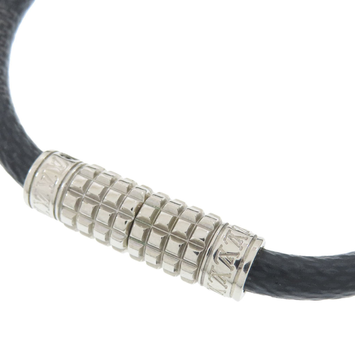 Charm Bracelet Canvas and Damier Graphite Gray