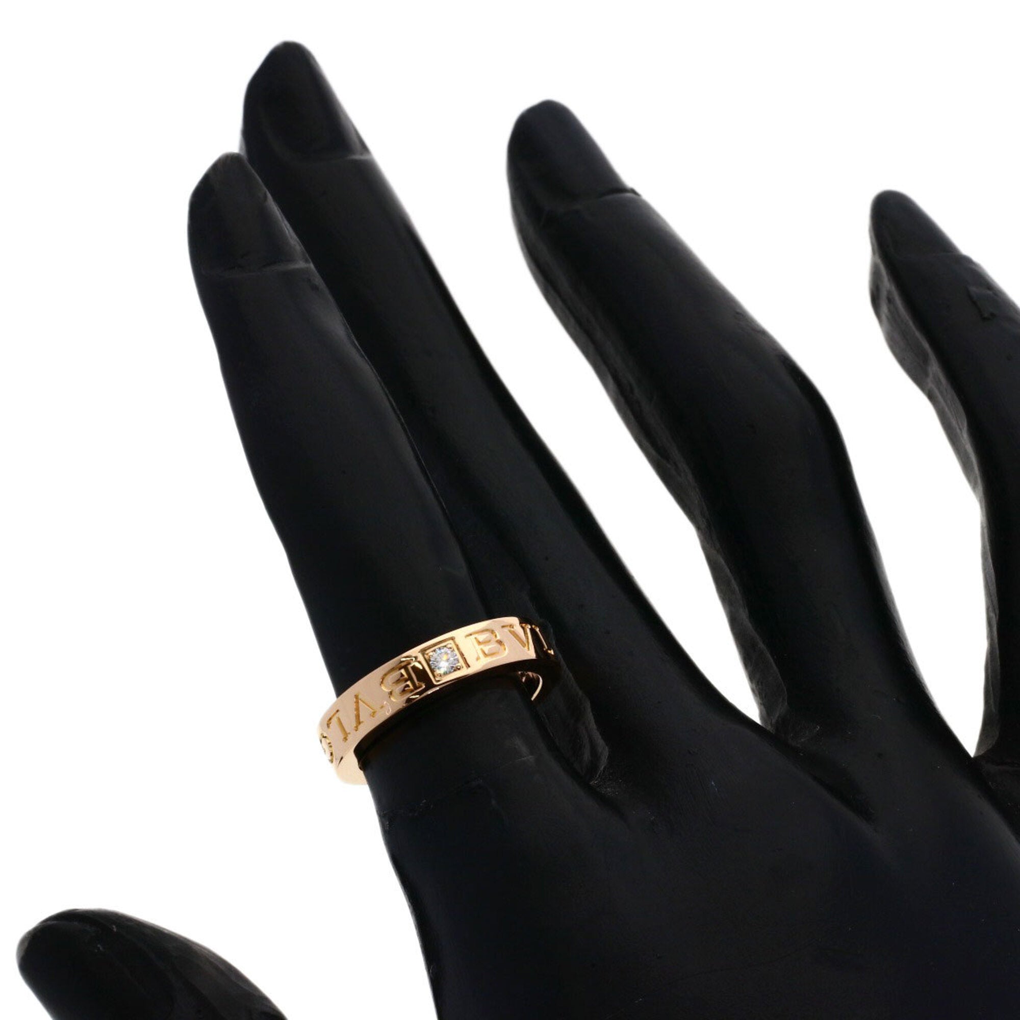 Double Ring 18K Rose Gold with Diamond