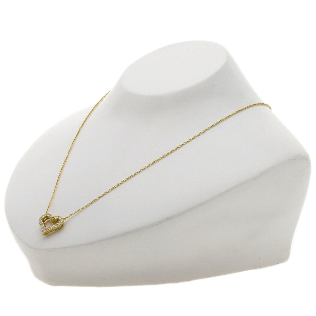 Sentimental Heart Pendant Necklace 18K Yellow Gold