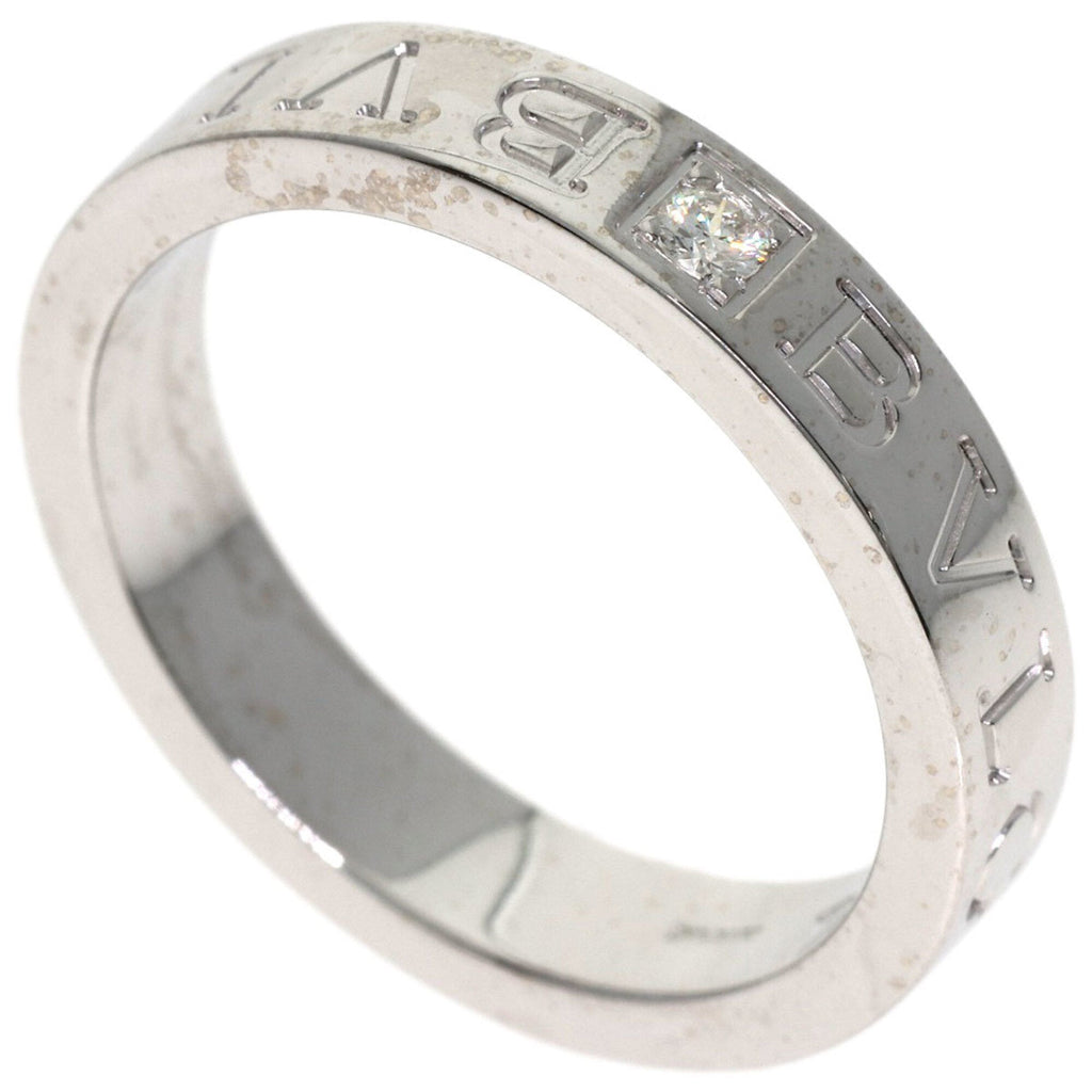 Double Ring 18K White Gold with Diamond