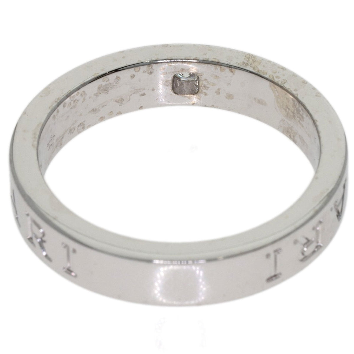Double Ring 18K White Gold with Diamond