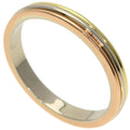 Vendome Louis Cartier Band Ring 18K Tricolor Gold