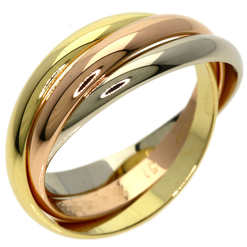 Trinity Ring 18K Yellow Gold and 18K White Gold