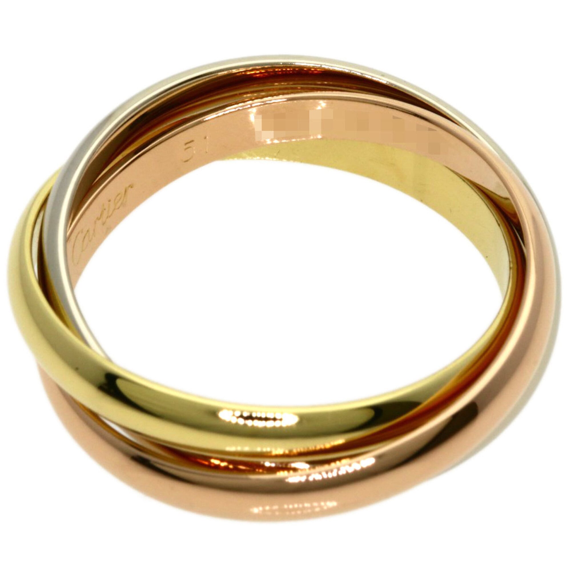 Trinity Ring 18K Yellow Gold and 18K White Gold