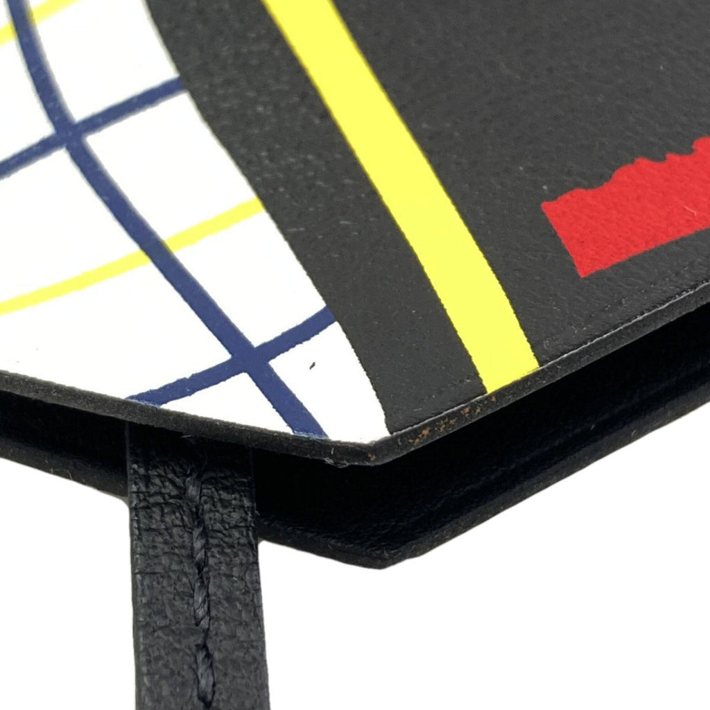 Clochette Skate Pendant Necklace Leather Black Red Yellow