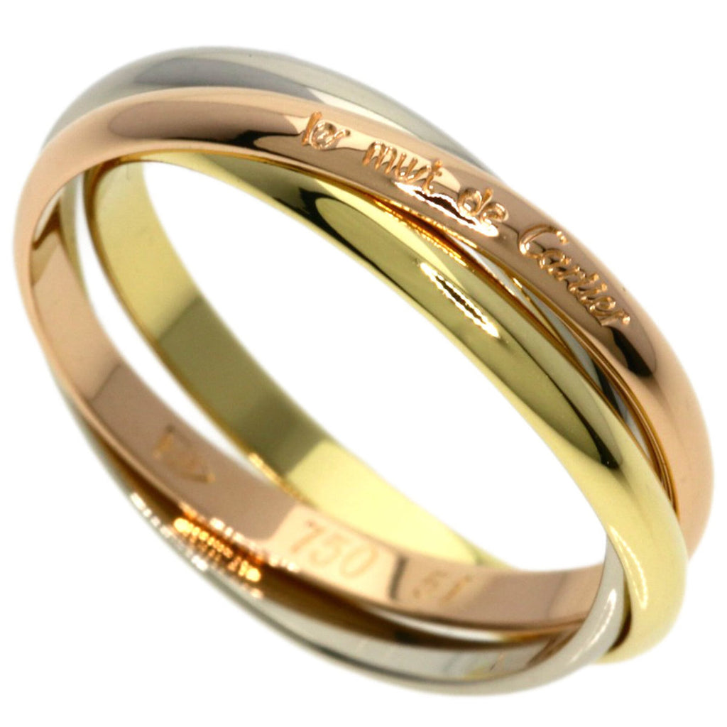 Trinity Ring 18K Yellow Gold and 18K White Gold