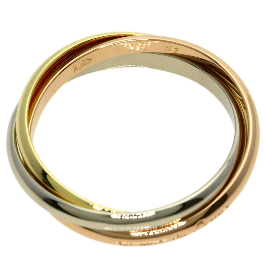Trinity Ring 18K Yellow Gold and 18K White Gold