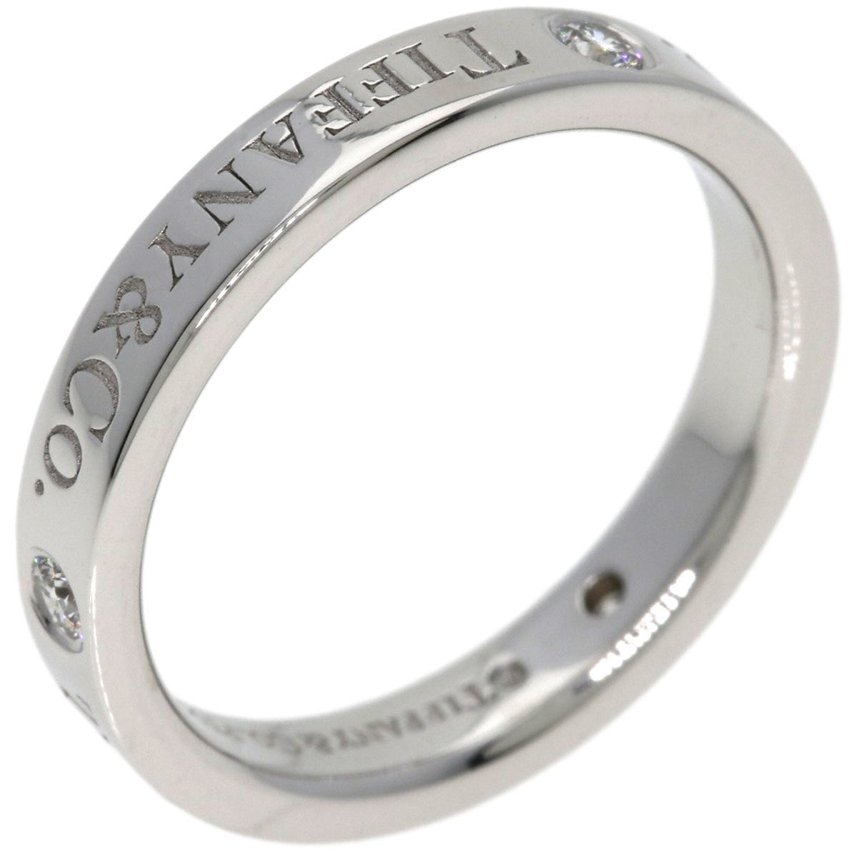 Band Ring Platinum with Diamond
