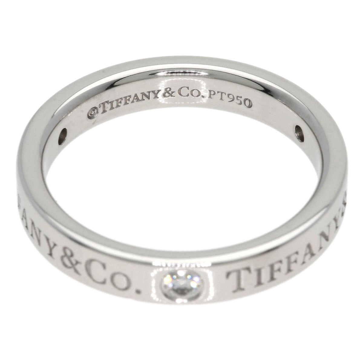 Band Ring Platinum with Diamond