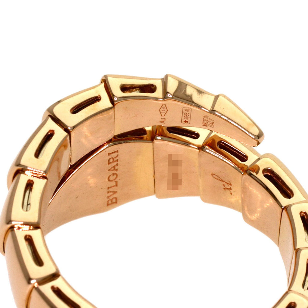 Serpenti Viper Ring 18K Rose Gold with Diamonds