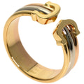 Vendome Louis Cartier Band Ring 18K Tricolor Gold