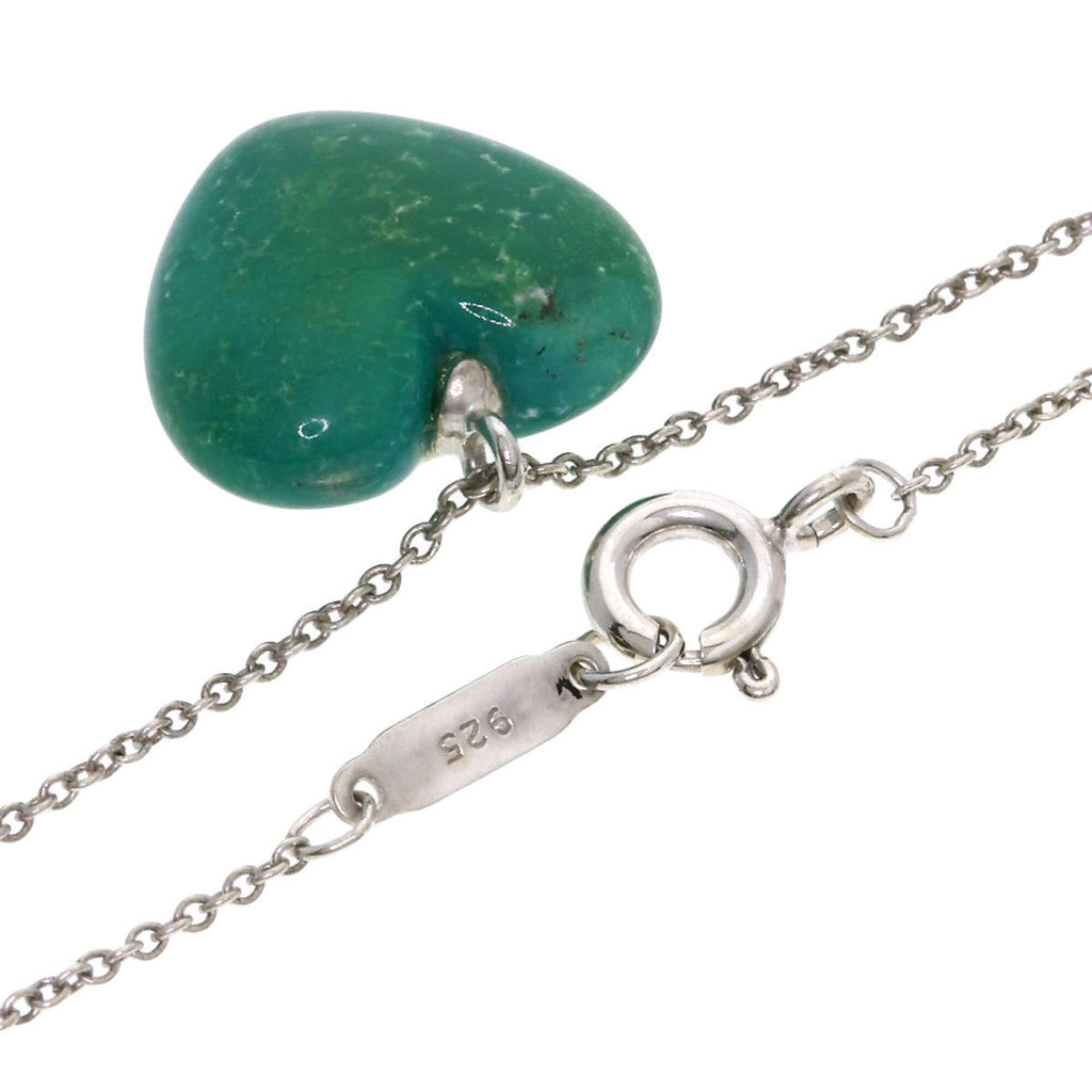 Vintage Pendant Necklace Sterling Silver with Turquoise