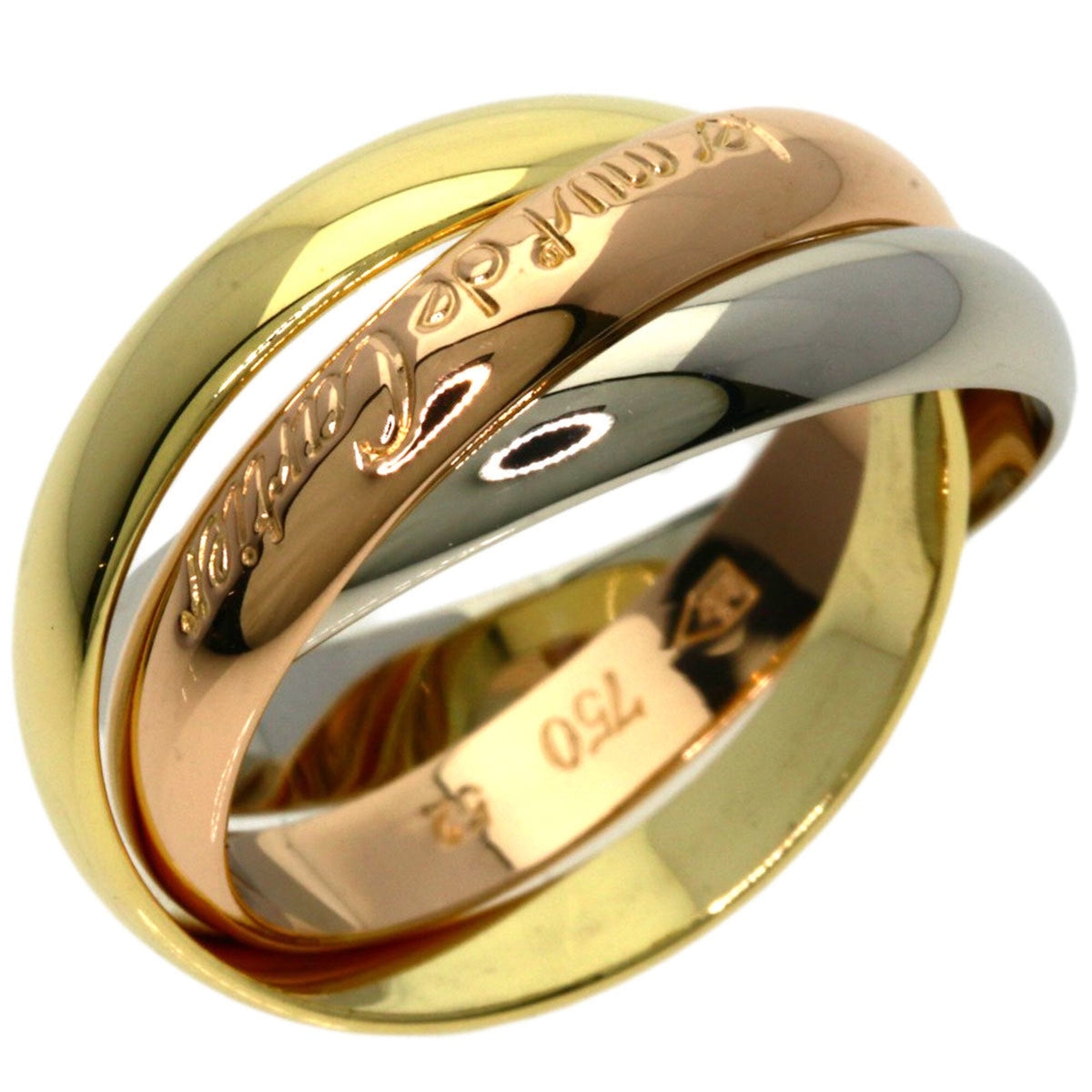 Trinity Ring 18K Yellow Gold and 18K White Gold