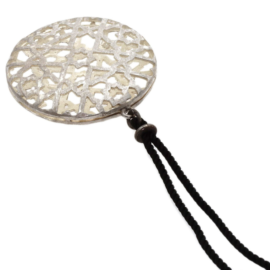 Marrakech Dome Pendant Necklace Sterling Silver
