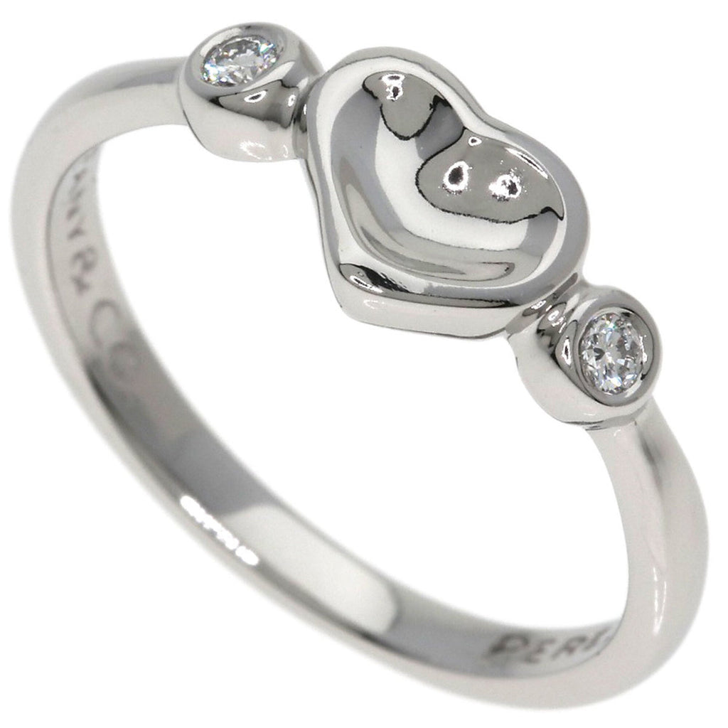Full Heart Band Ring Platinum With Diamond