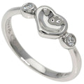 Full Heart Band Ring Platinum With Diamond