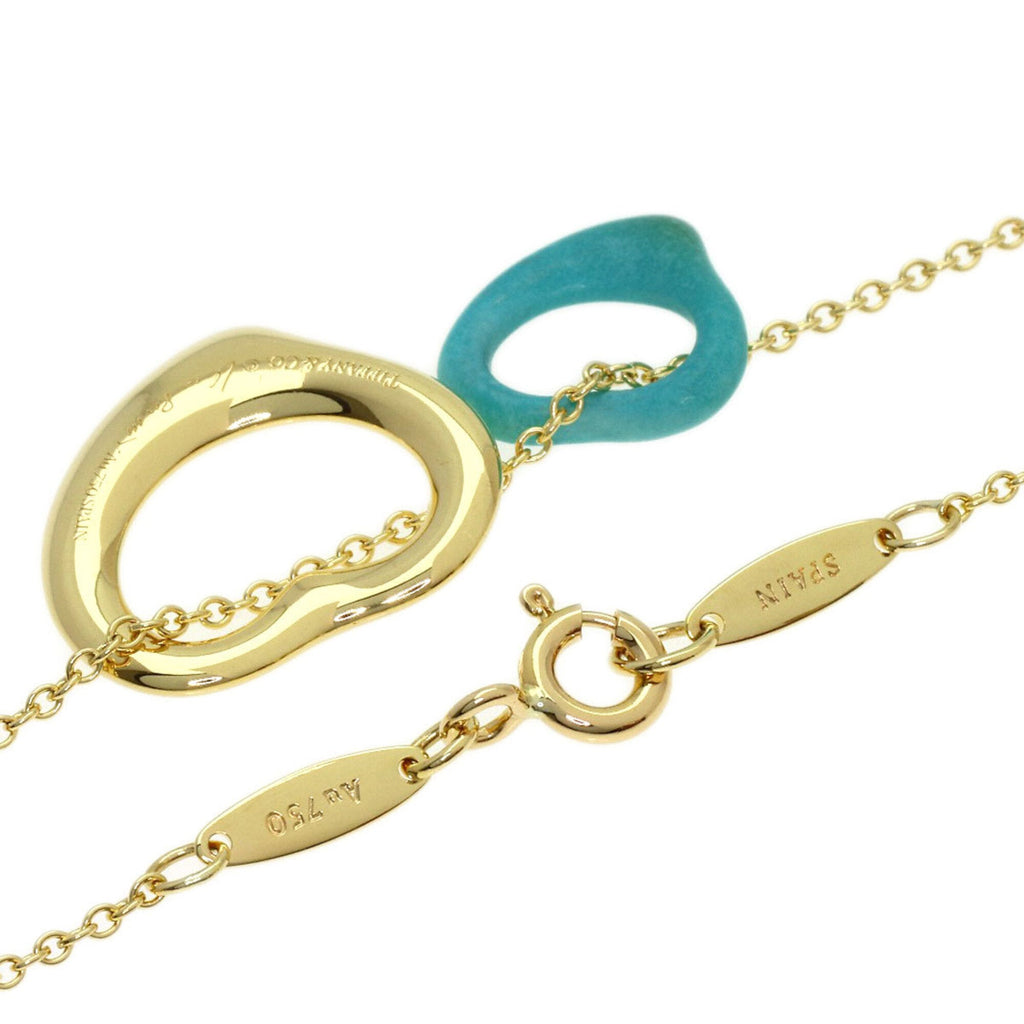 Open Heart Pendant Necklace 18K Yellow Gold 14.4mm