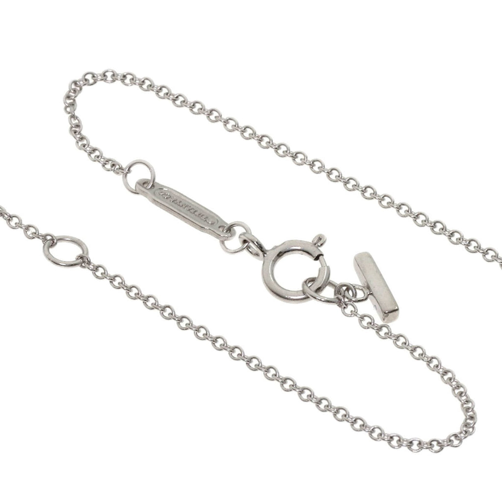 T Smile Pendant Necklace 18K White Gold
