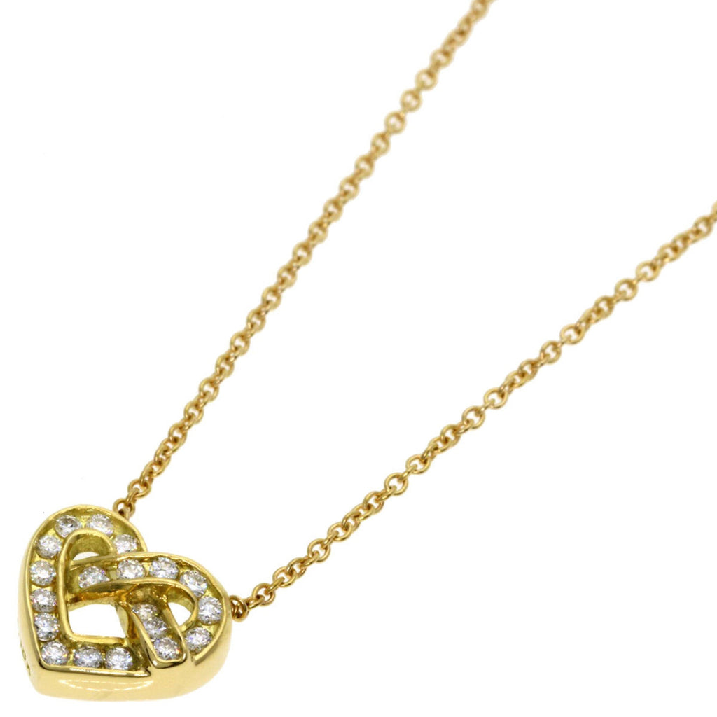 Heart Pendant Necklace 18K Yellow Gold with Diamond