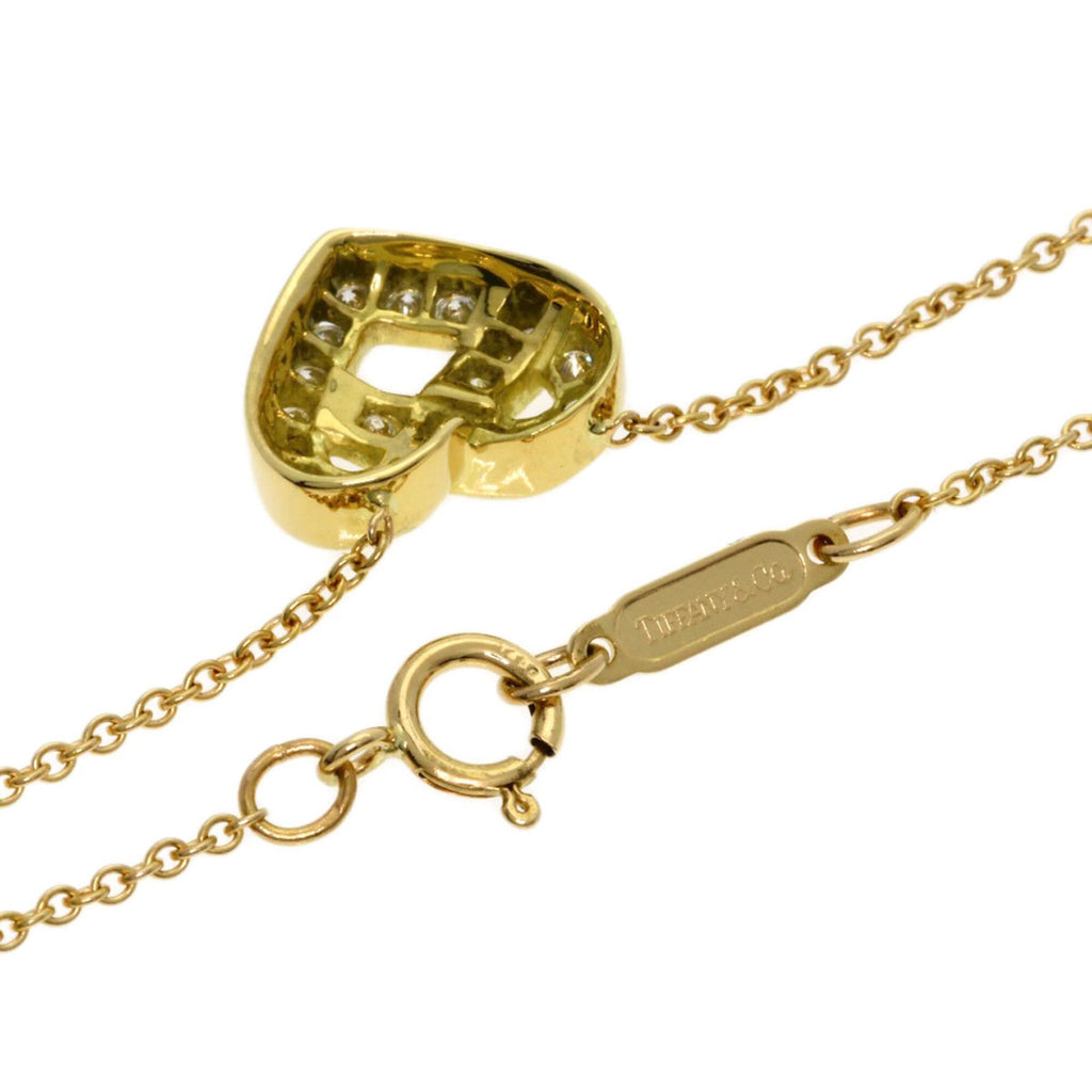 Heart Pendant Necklace 18K Yellow Gold with Diamond
