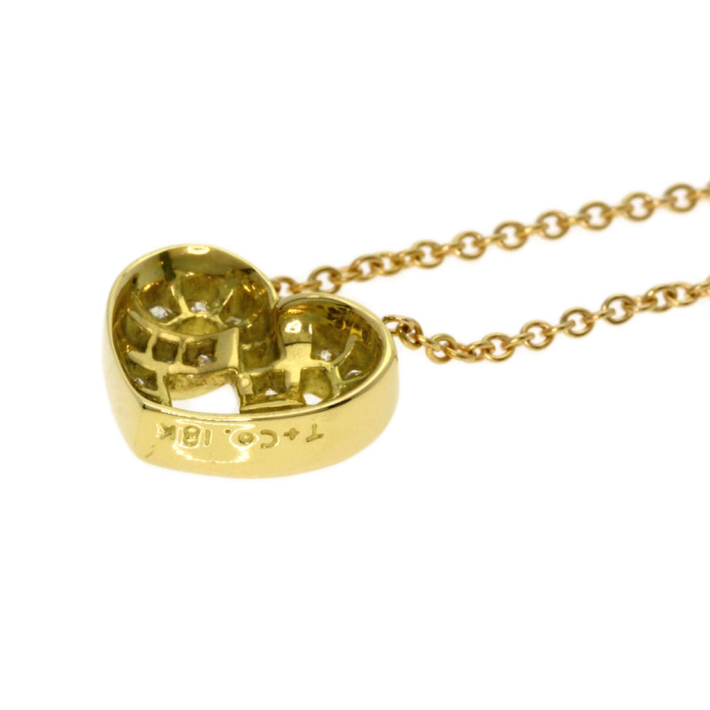 Heart Pendant Necklace 18K Yellow Gold with Diamond