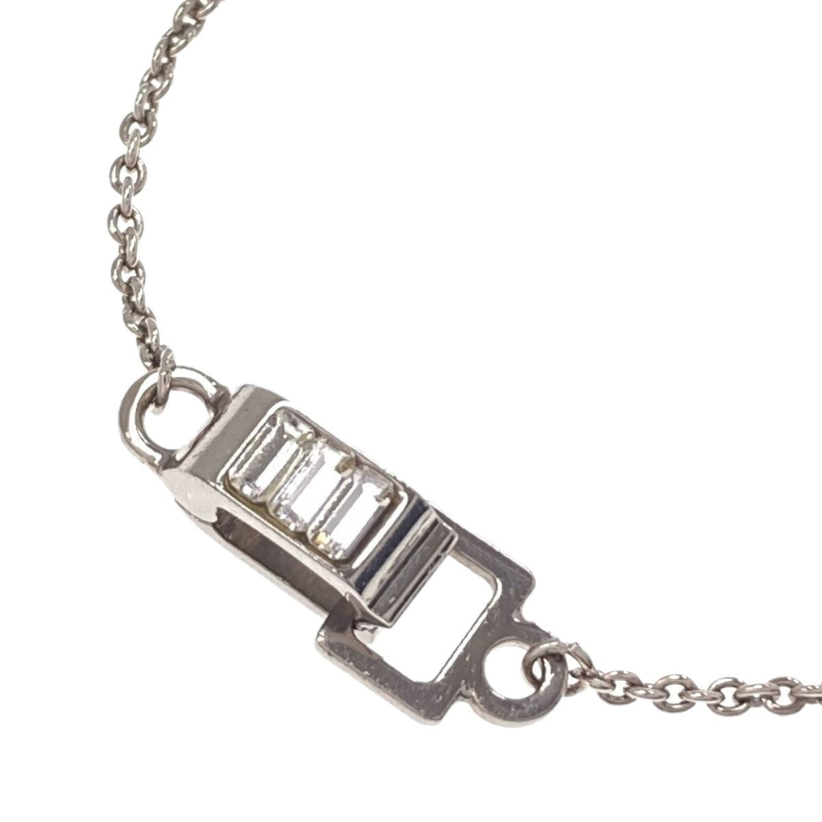 Charm Bracelet Sterling Silver with Rhinestone