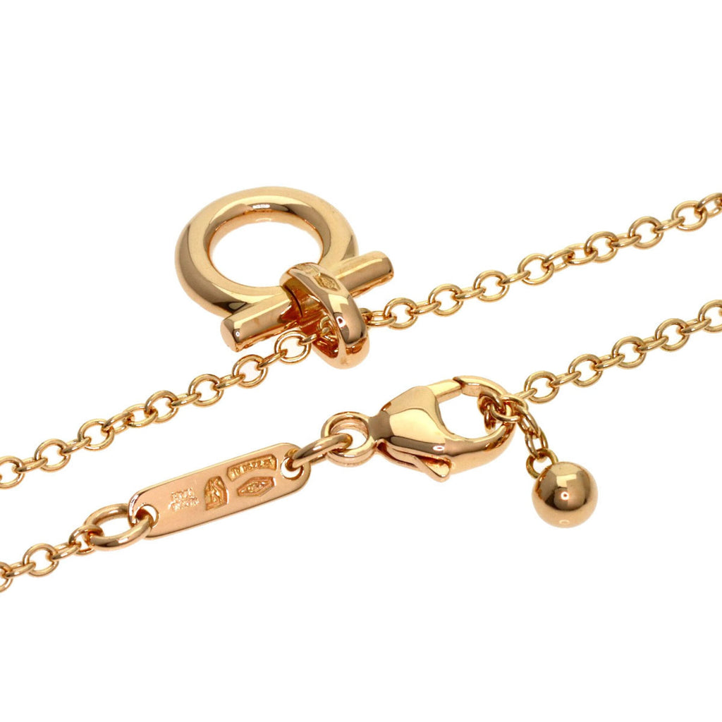 Gancini Pendant Necklace 18K Rose Gold