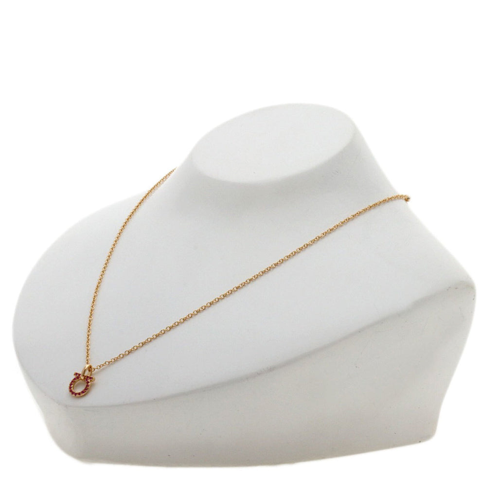 Gancini Pendant Necklace 18K Rose Gold