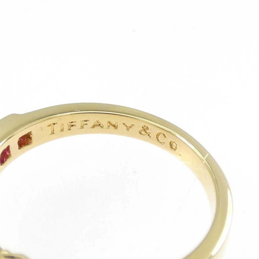 Ring 18K Yellow Gold with Diamond and Ruby