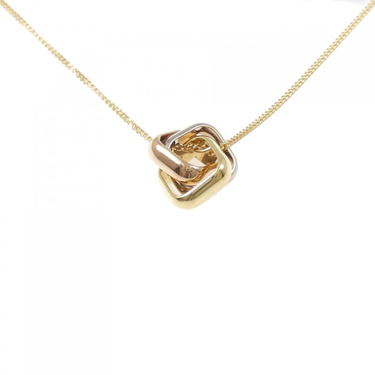 Trinity Pendant Necklace 18K Tricolor Gold