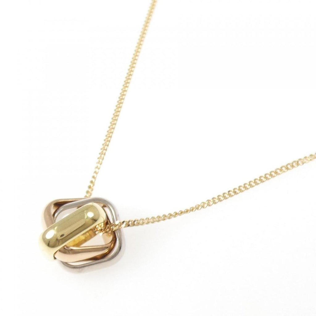 Trinity Pendant Necklace 18K Tricolor Gold