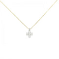 Pendant Necklace Platinum and 18K Yellow Gold with Diamond