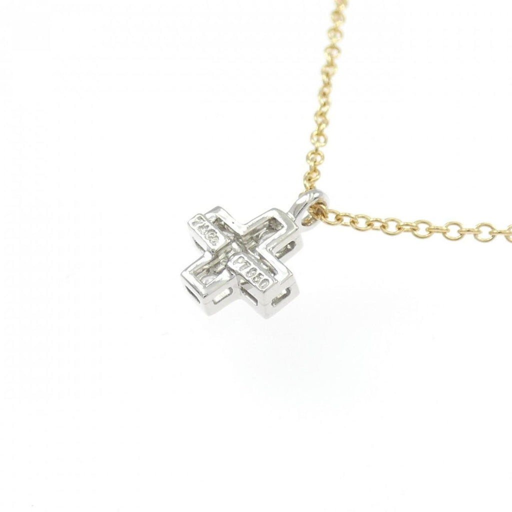Pendant Necklace Platinum and 18K Yellow Gold with Diamond