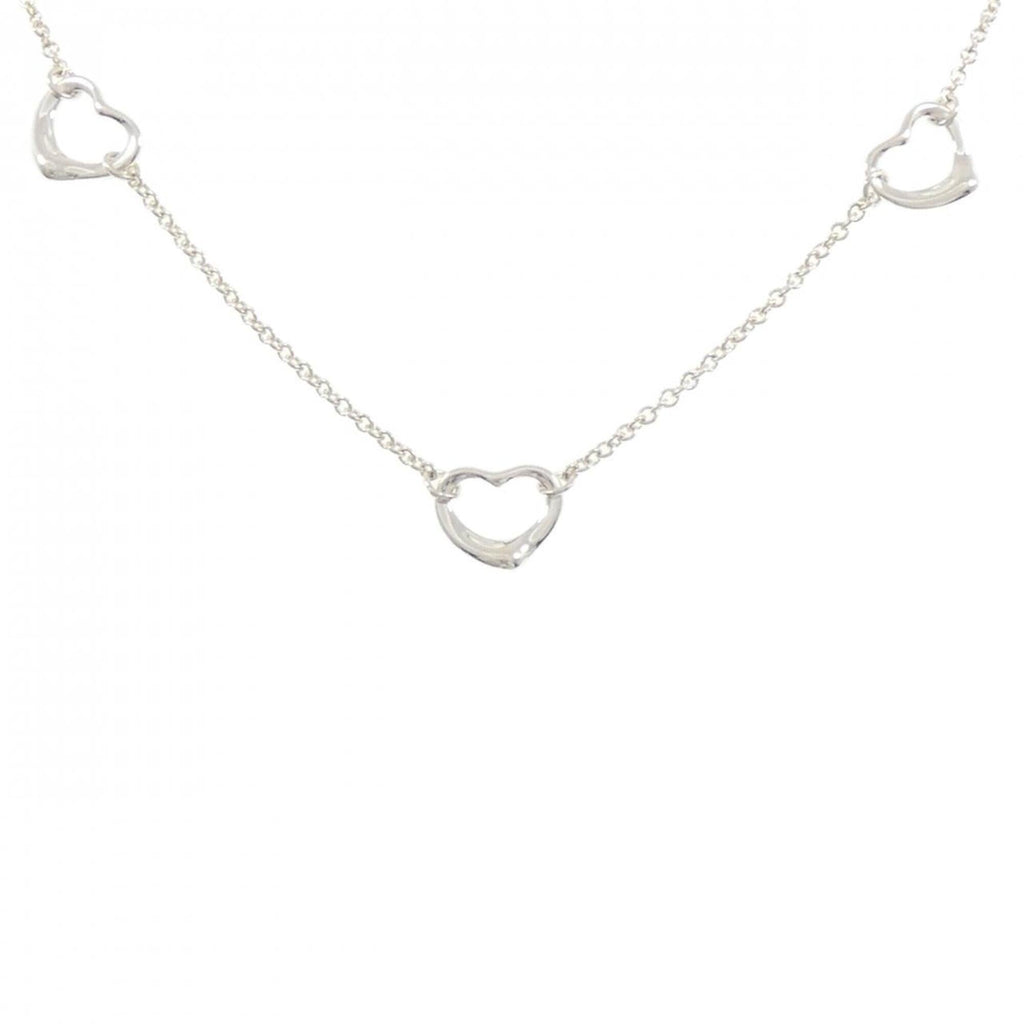 Open Heart Pendant Necklace Sterling Silver 1.6mm