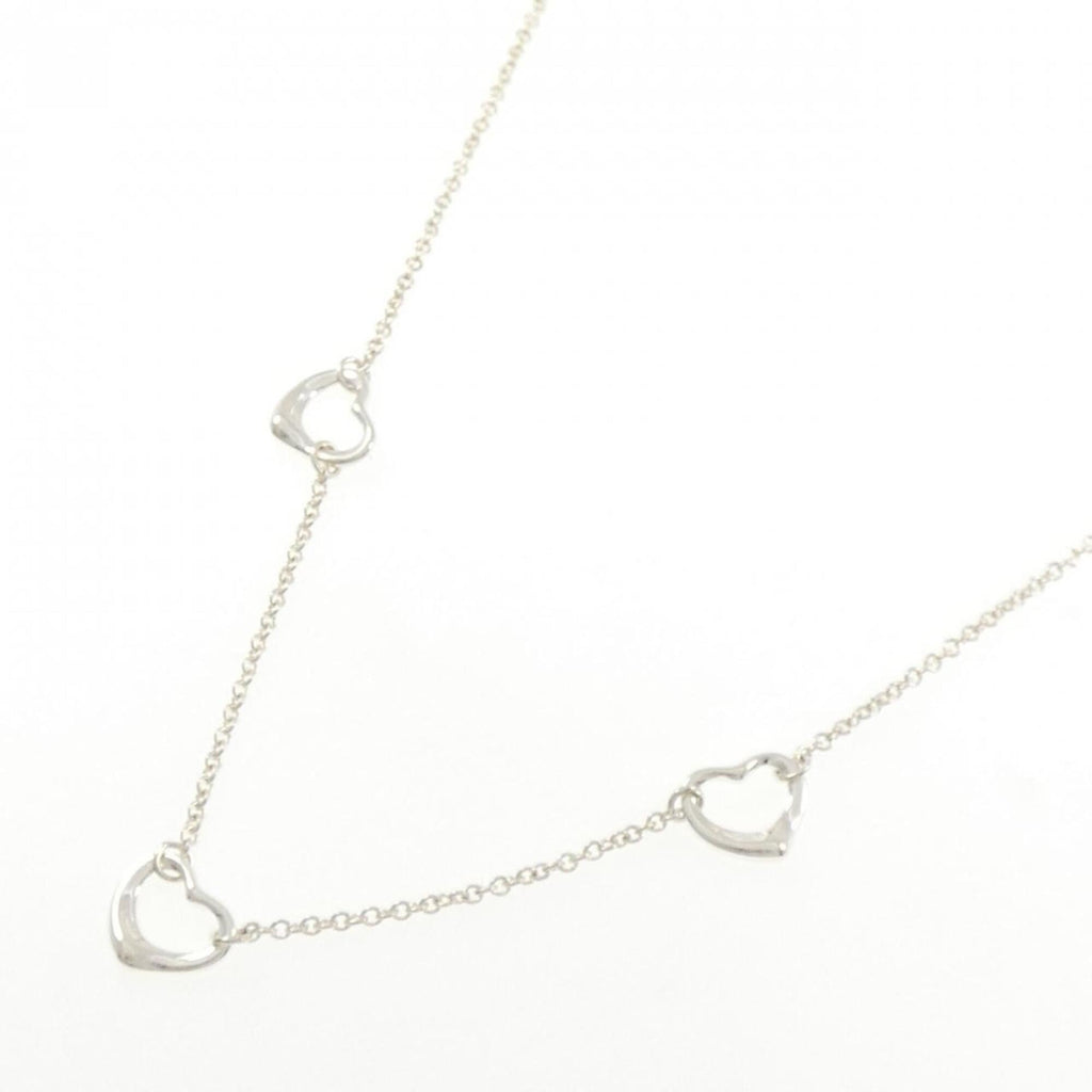Open Heart Pendant Necklace Sterling Silver 1.6mm