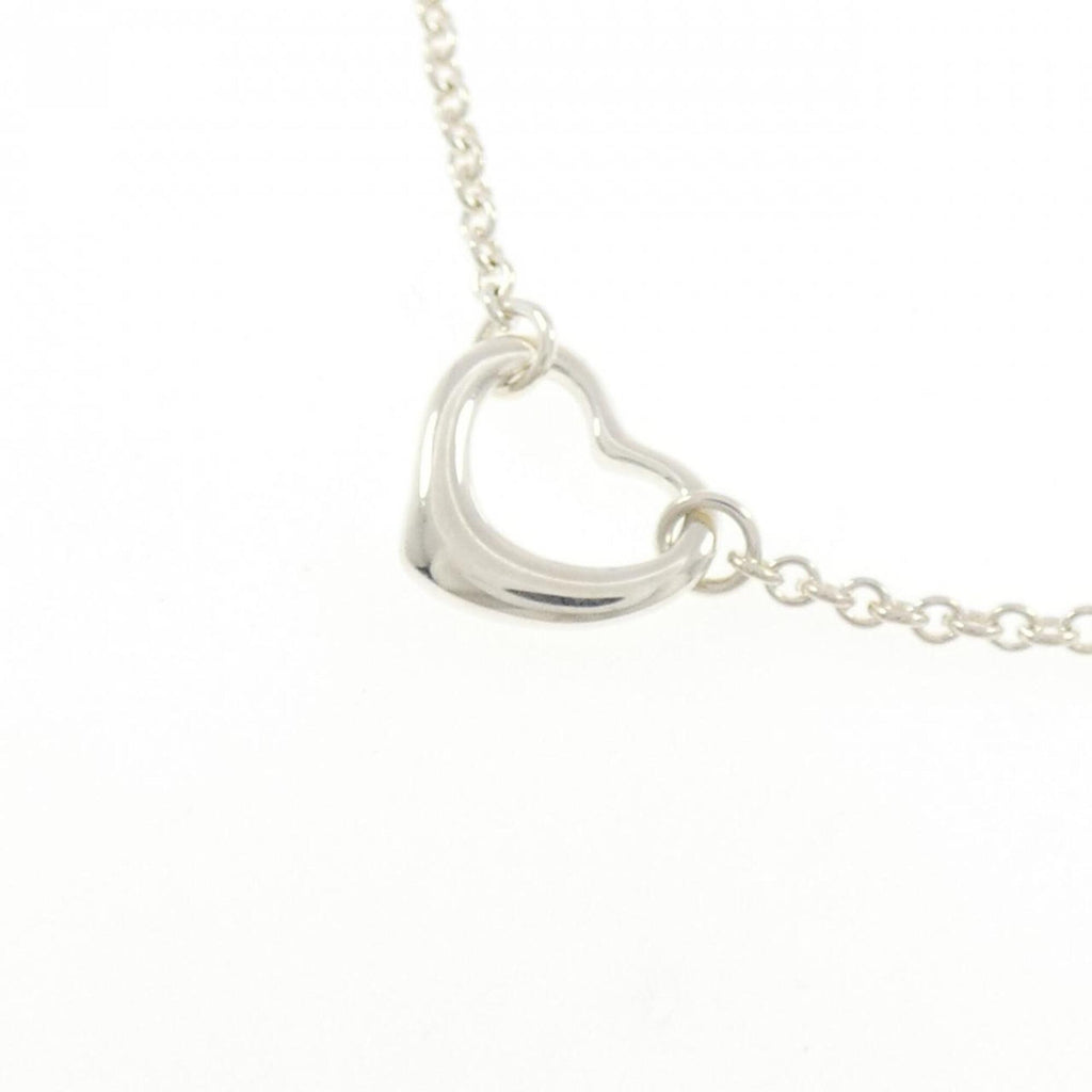 Open Heart Pendant Necklace Sterling Silver 1.6mm