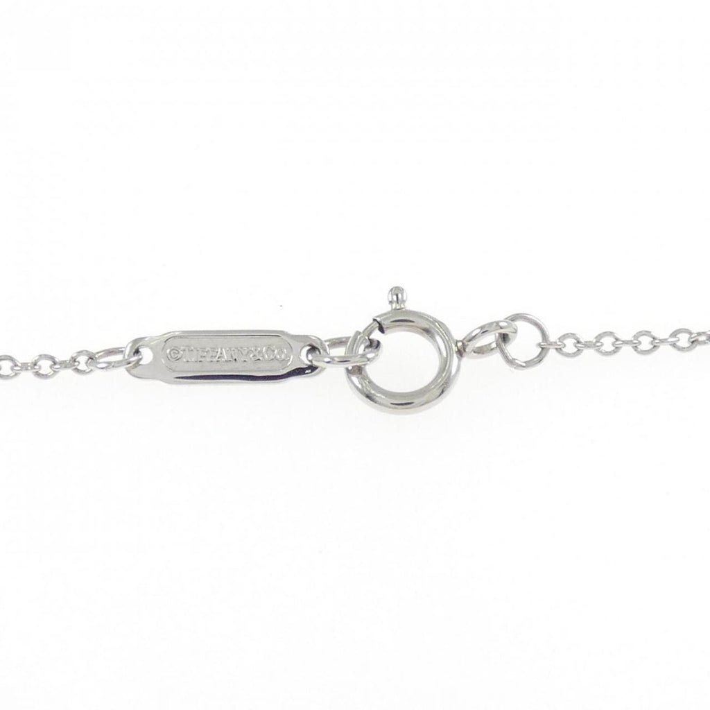 Quattra Heart Key Pendant Necklace Platinum with Diamond