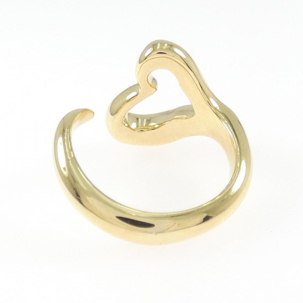 Open Heart Ring 18K Yellow Gold 15.8mm
