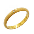 Band Ring 18K Yellow Gold With Diamond