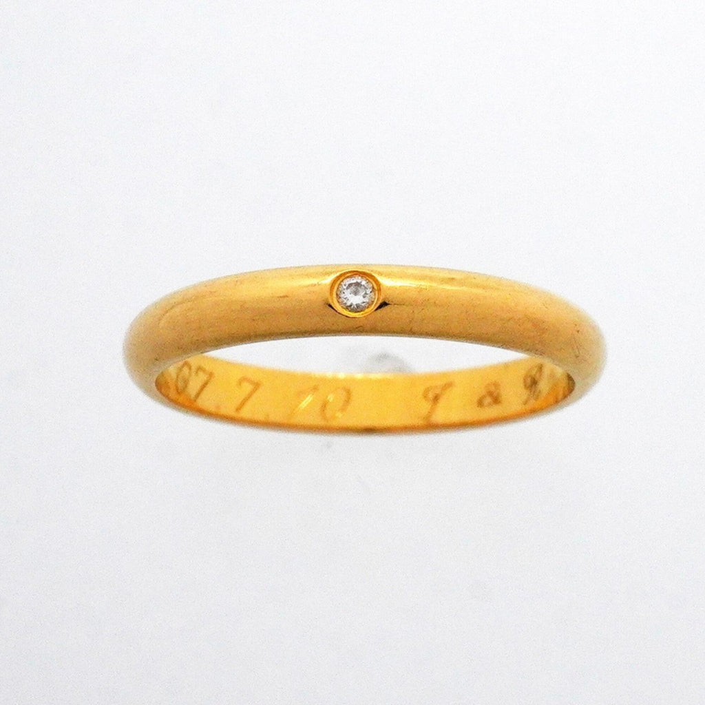 Band Ring 18K Yellow Gold With Diamond