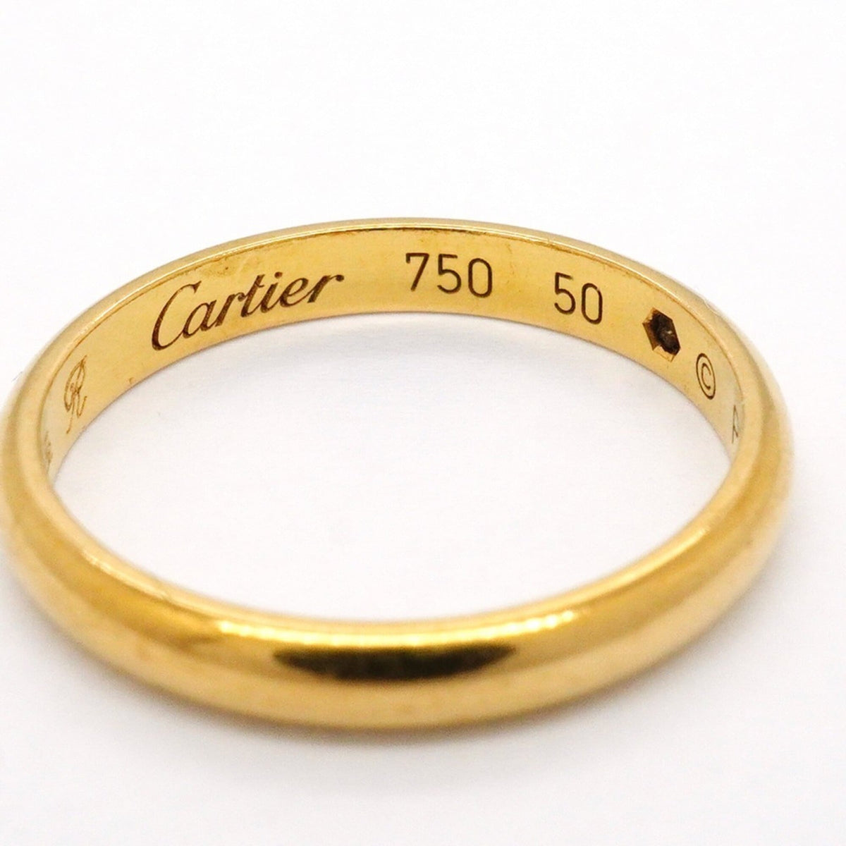 Band Ring 18K Yellow Gold With Diamond