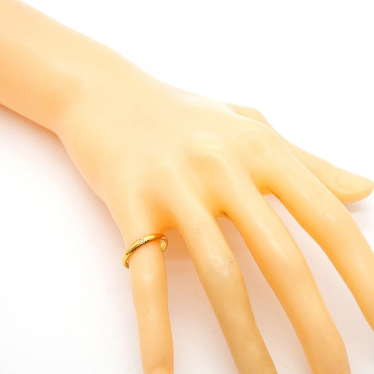Band Ring 18K Yellow Gold With Diamond