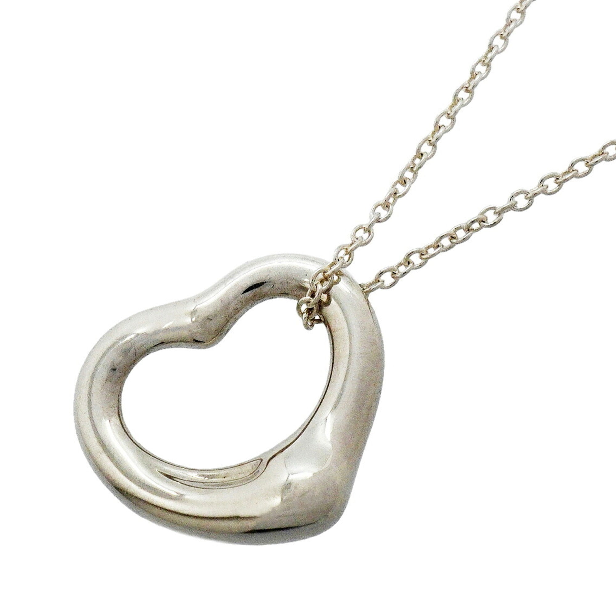 Heart Pendant Necklace Sterling Silver