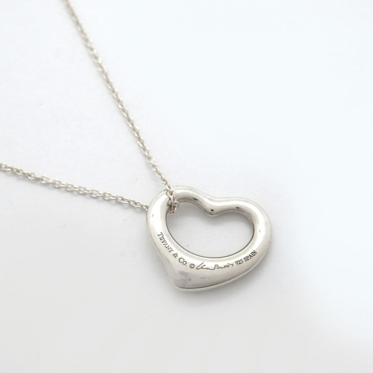 Heart Pendant Necklace Sterling Silver