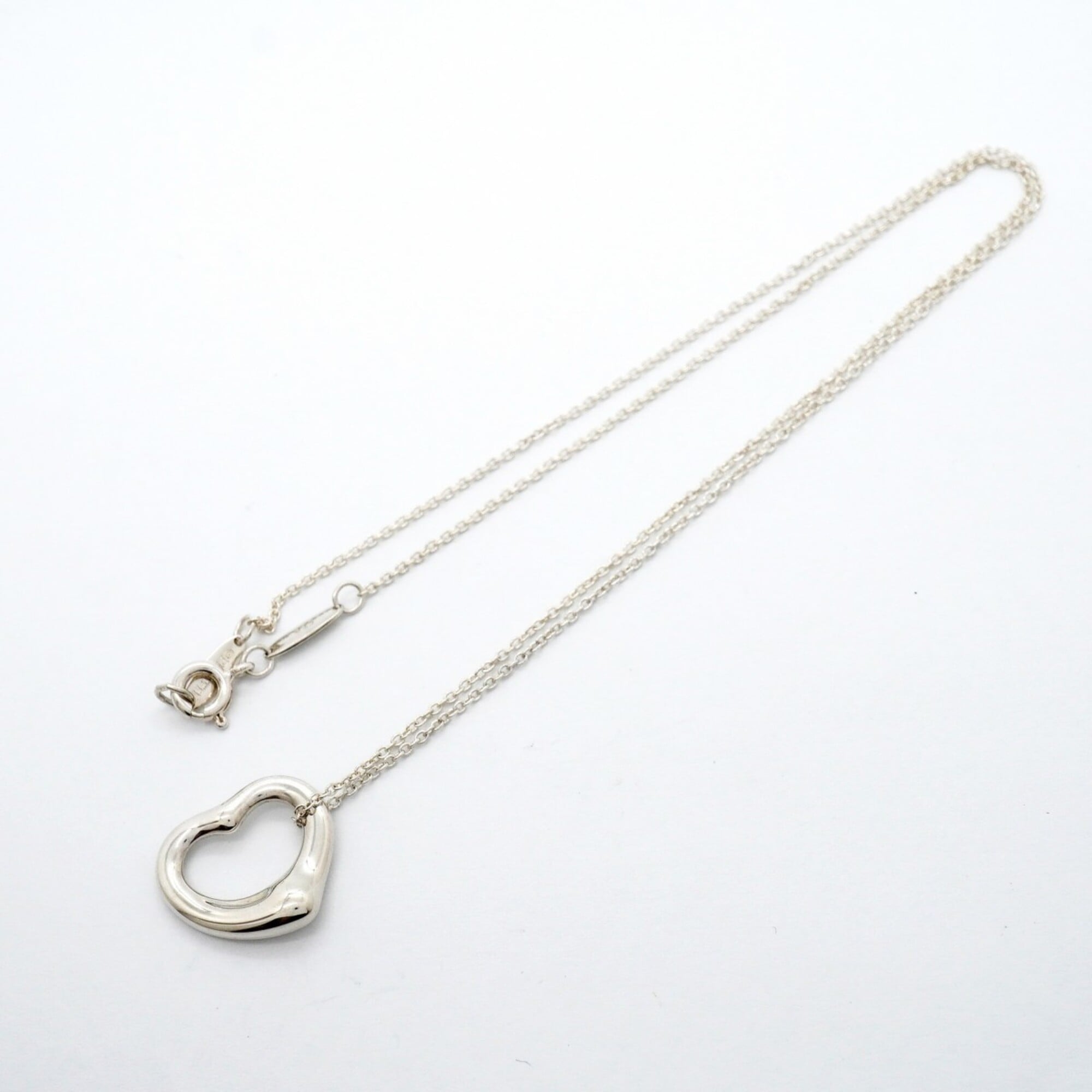 Heart Pendant Necklace Sterling Silver