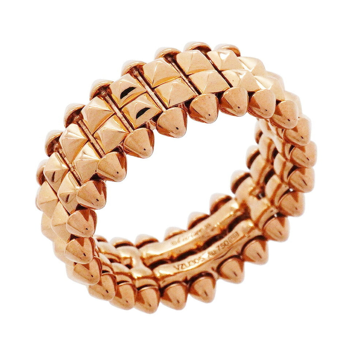 Crush Double Ring 18K Rose Gold