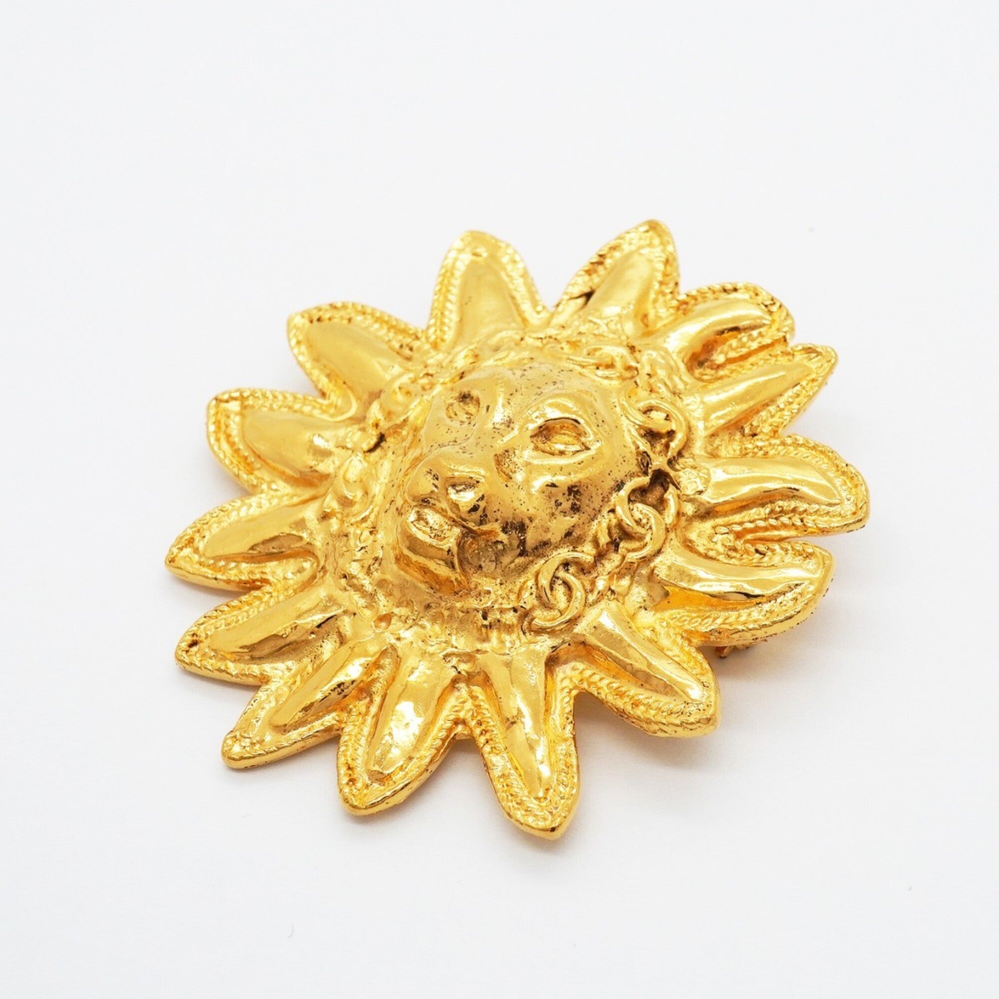 CC Logo Brooch Metal