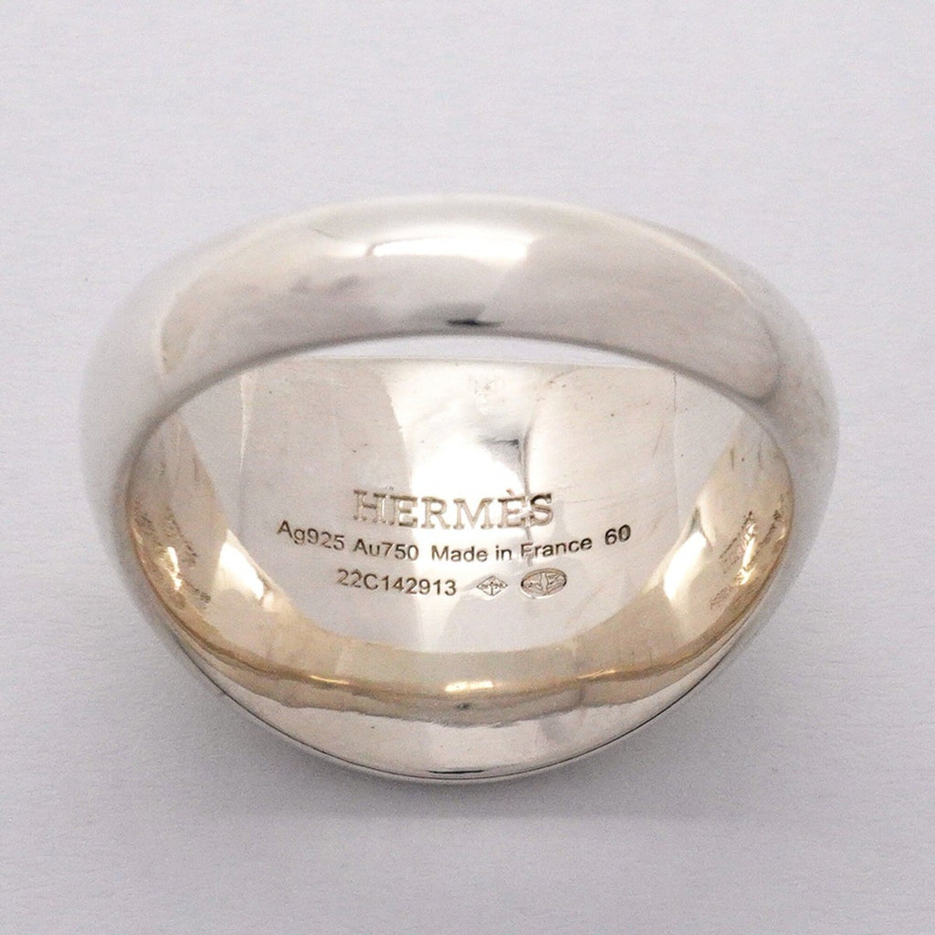 Band Ring 18K Rose Gold and Sterling Silver