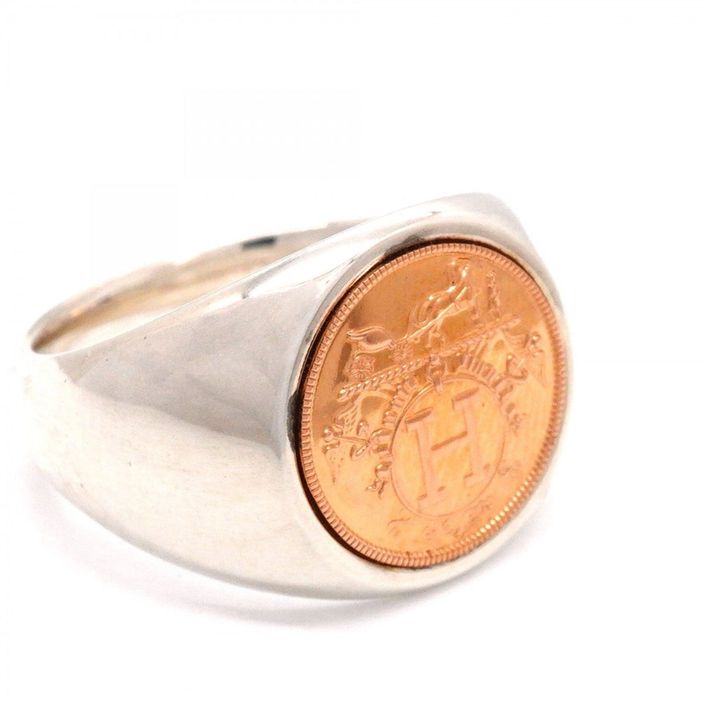 Band Ring 18K Rose Gold and Sterling Silver