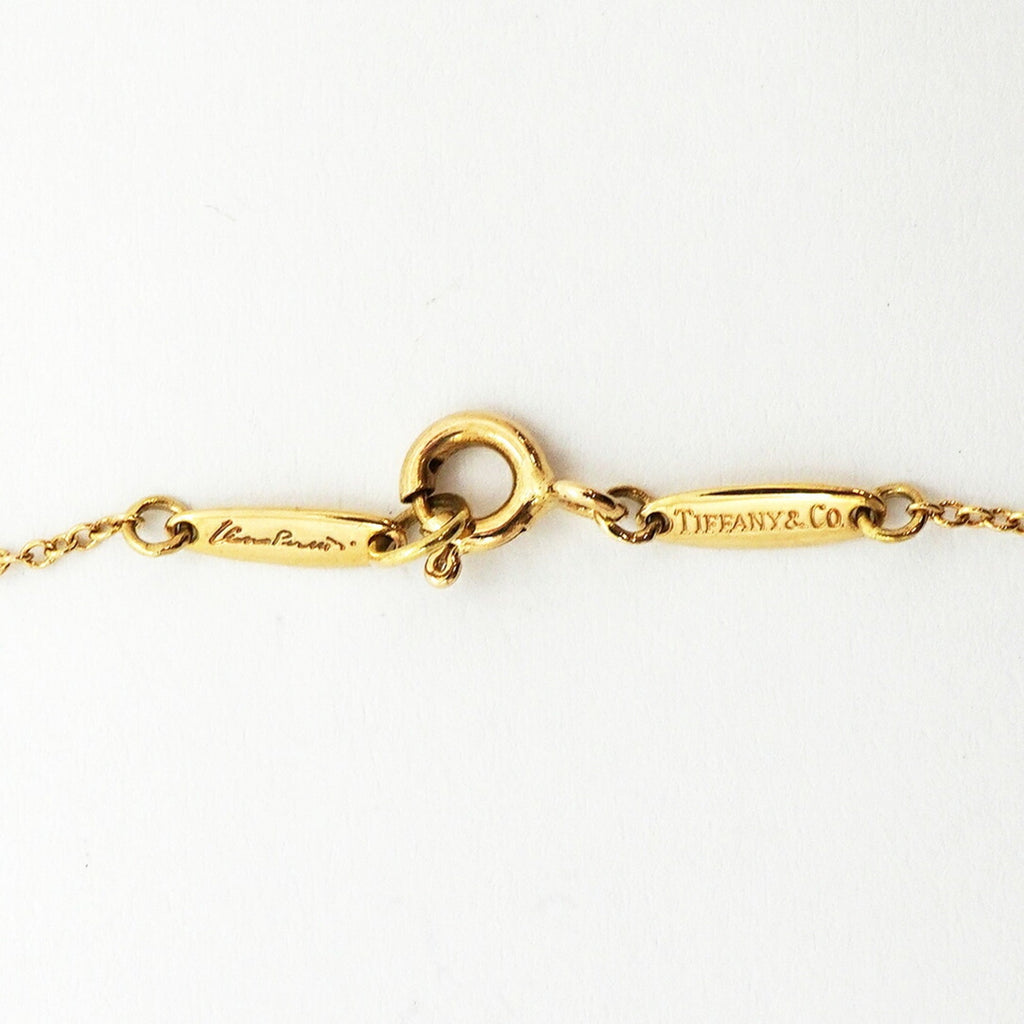 Double Loop Pendant Necklace 18K Yellow Gold
